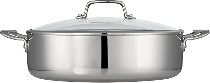 Tramontina Tri-Ply Clad Stainless Steel 6-Quart Braiser Pan - Image 3