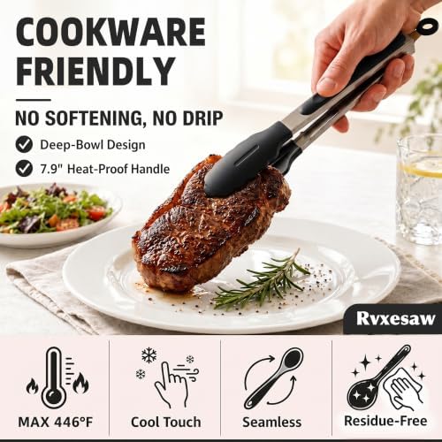 Kitchen Utensils Set,9 PCS Silicone Cooking Utensils Set Spatula