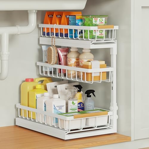 Under Sink Organizer and Storage for Bathroom and Kitchen - 1 Pack