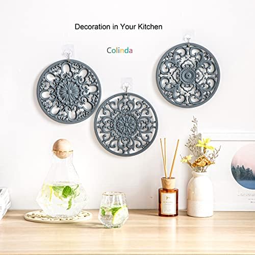 Extra Thick Silicone Trivet Mat for Hot Dishes, Hot Pots and Pans, Pot