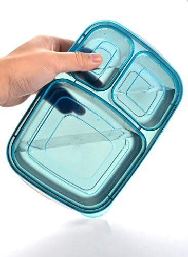 Youngever 8 Pack Bento Lunch Box, Meal Prep Containers, Reusable