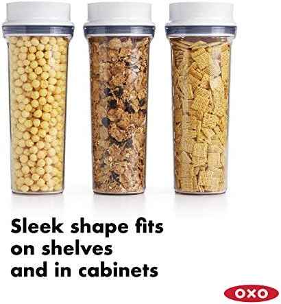 OXO Good Grips POP Airtight Cereal Dispenser 3-Piece Set, 3.4 Qt Each