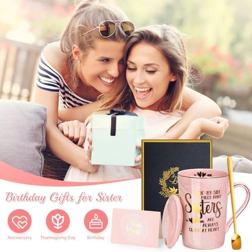 Sister Birthday Gifts for Sister from Brother Sisters, 14oz Sisters