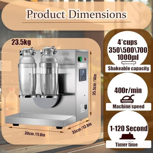 120W Electric Milk Tea Shaker, Double-Head