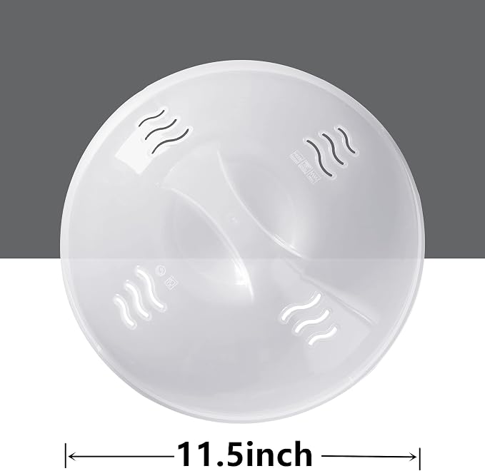 Microwave Cover for Food 2PCS Microwave Splatter Cover Large Microwave Plate - Image 5