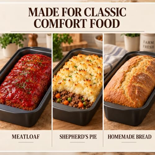 Evelots Meatloaf Pan-Drains Fat-Non Stick-Cooking/Baking-More Flavor-2