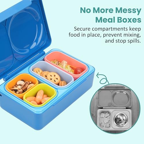 Dip Containers for OmieBox UP bento Box, 4 Pack Leakproof Salad