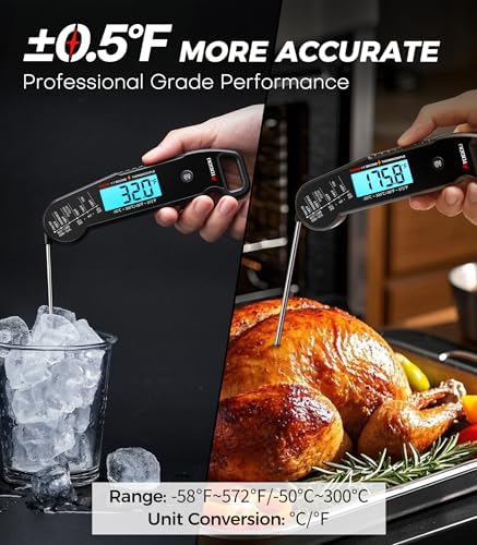 Atogou Digital Meat Thermometer, <1 Sec Instant Read