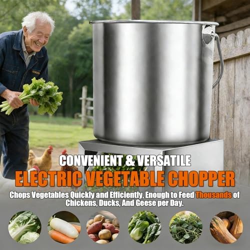 Electric Vegetable Chopper, 1000W, 50-200kg/H Capacity