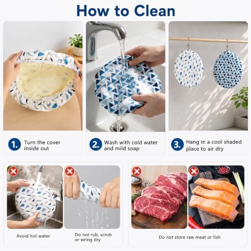 Reusable Beeswax Bowl Covers for Bread Proofing