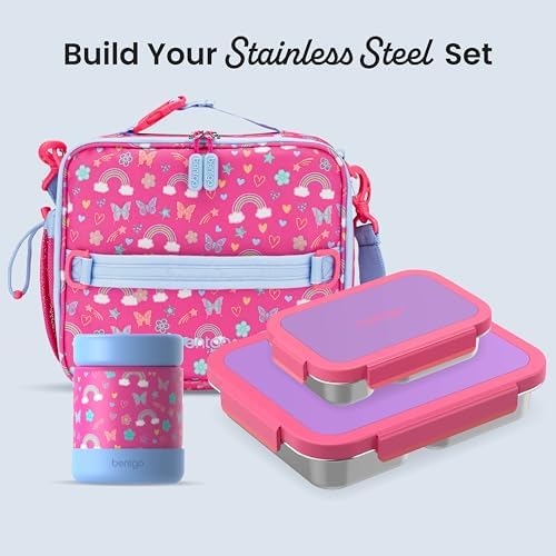 Bentgo Stainless Steel Snack Box, Leak-Proof, 2 Compartments, 2-Cup
