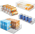 iDesign Soda Can Dispenser Storage Bin Set, Set of 4