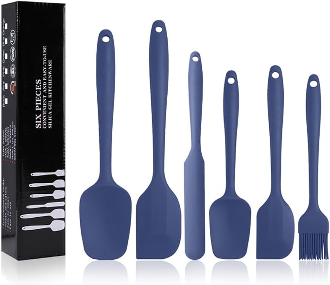 Silicone Spatulas Set, Rubber Spoon Spatula Heat Resistant Spoonula One Piece by MOACC