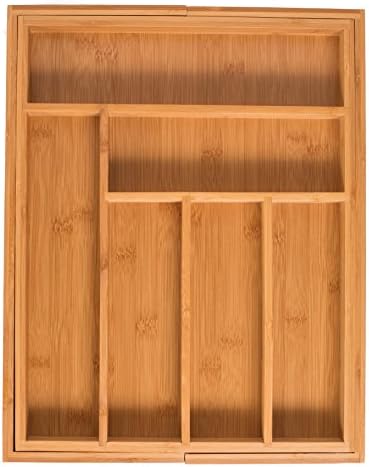 BIRDROCK HOME Bamboo Expandable Utility Drawer Organizer – Utensil