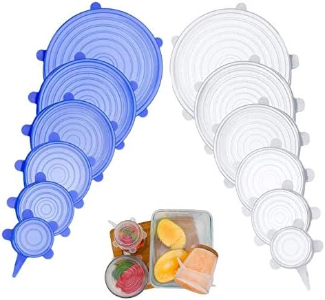 Reusable Silicone Stretch Lids, Food Covers