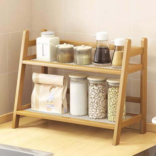 Coffee Station Organizer, Mug Holder Countertop, Kitchen Counter Shelf