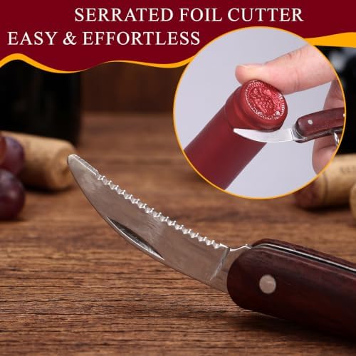 Hushee 12 Set Bulk Server Wine Keys Wine Openers with Leather Pouch