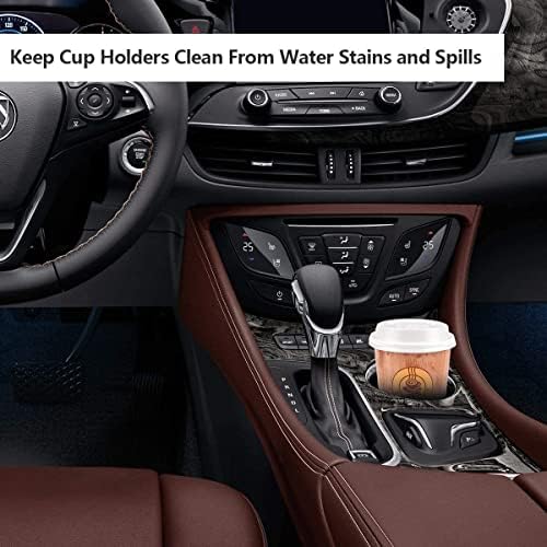 Britimes Grey Car Coasters for Drinks, 2 Pack Ceramic Stone 2.56"