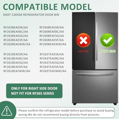 DA97-12650A Refrigerator Right Door Bin Compatible for Samsung by