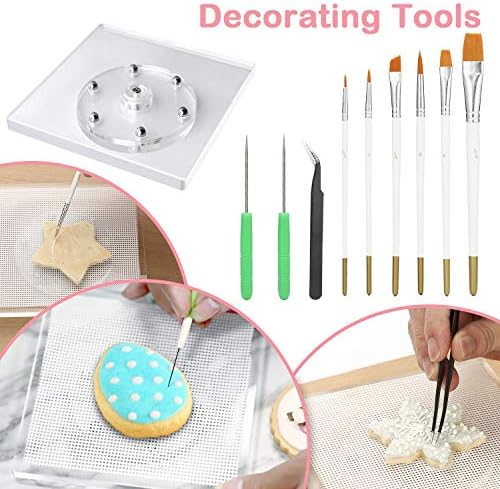 Kasmoire 188pcs Cookie Decorating Kit for Beginners and Decorator