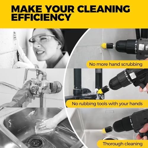 Holikme 9Pack Drill Brush Attachments Set