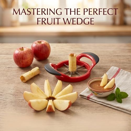 12-Blade Apple Slicer & Corer – Fruit & Vegetable Divider for Apples