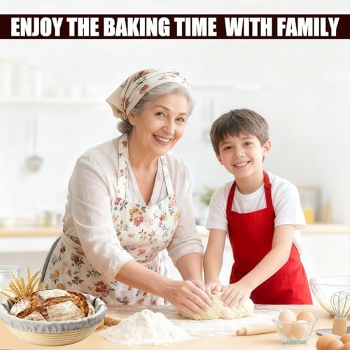 Sourdough Starter Kit, Bread Proofing Basket set, Beginner Sourdough