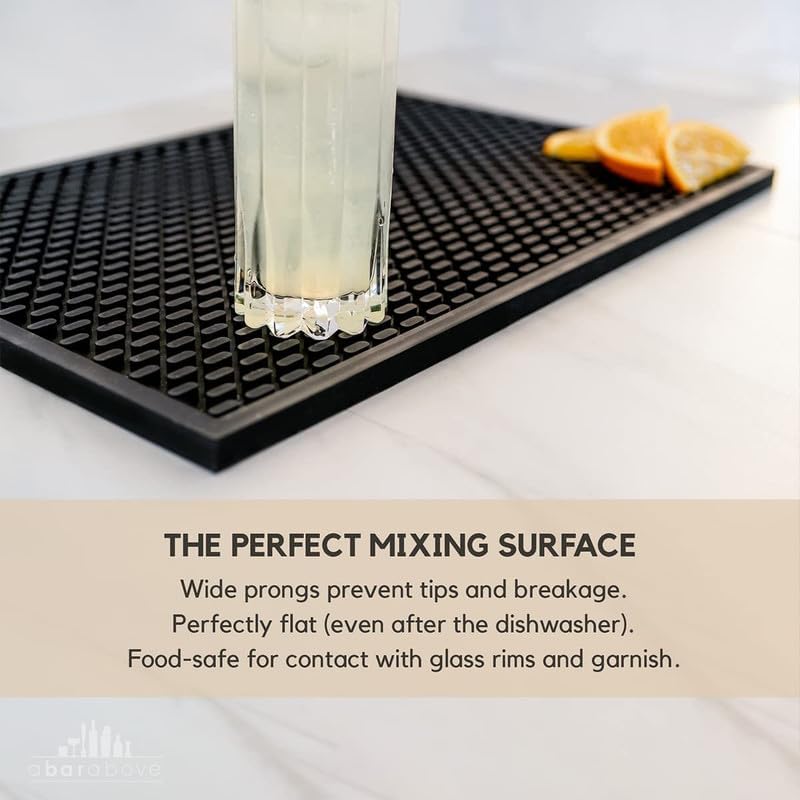 A Bar Above Heavy Duty Bar Mat, Food Safe Silicone Mat for Countertops