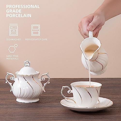 Agyiuns tea pot ceramic Sugar and Creamer Set Ceramic