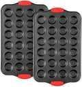 Tiawudi Mini Muffin Pan, 24 Cavity Cupcake Pan, Nonstick Baking Pan