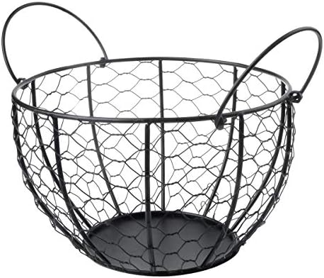 Metal Wire Egg Basket with Cover