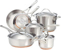 Anolon Nouvelle Stainless Steel Cookware Pots and Pans Set, 10 Piece by Anolon