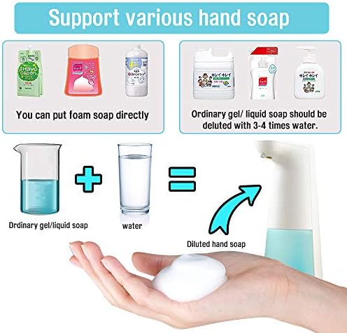 LAOPAO Automatic Hands Free Foaming Soap Dispenser, 240ml Countertop
