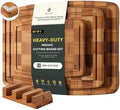 3 Pack Bamboo Cutting Board Set Non Toxic Wooden Cutting Board for