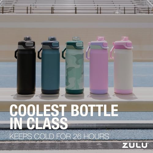 ZULU Powerfill Pro 18oz Kids Stainless Sip or Chug Water Bottle
