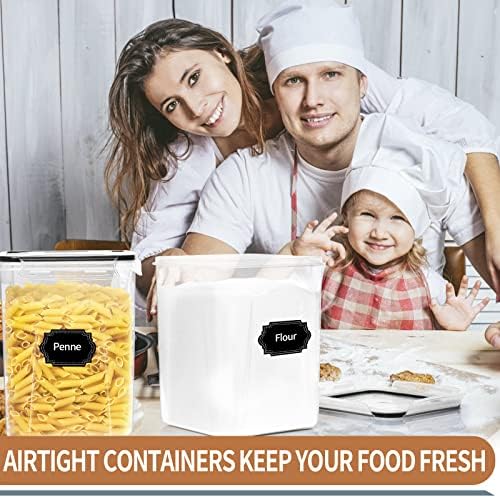 PRAKI Airtight Food Storage Containers, 5.2L, 4pcs