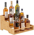 Mufico Bamboo Tabletop Wine Racks with Handles & Guardrail, Bamboo