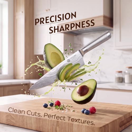 YOTSUBA 15-Piece Knife Block Set with Built-In Sharpener