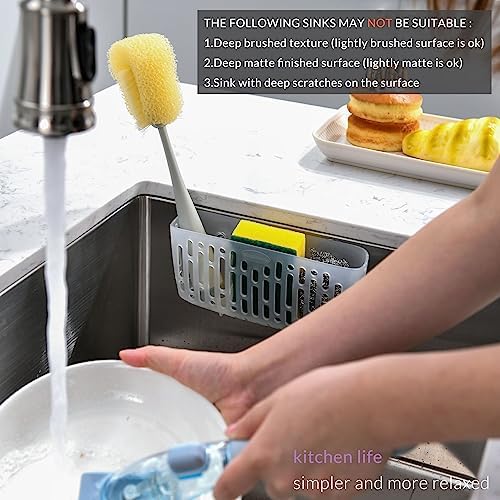 In Sink Caddy for Drying Kitchen Sponge, Transparent