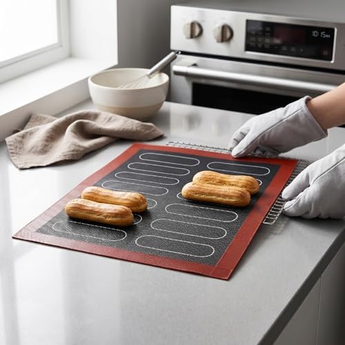 Diyeeni Macaron Silicone Baking Mat, Nonstick Double Sided