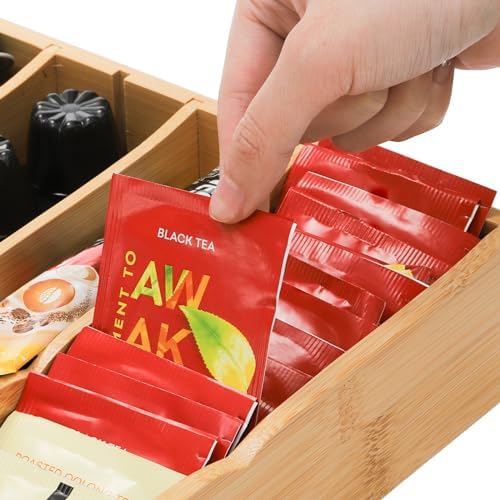 Lyellfe 2 Pack K Cup Holder for Drawers, Adjustable Dividers
