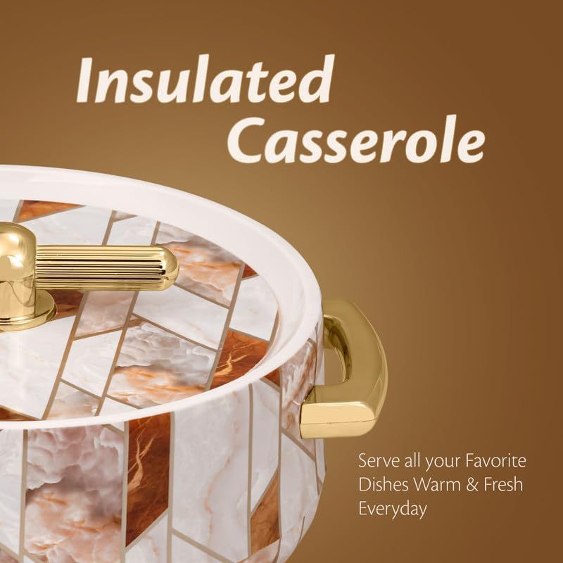Casserole Inner Steel |BPA Free|Advanced P.U. Insulation|Keeps Food