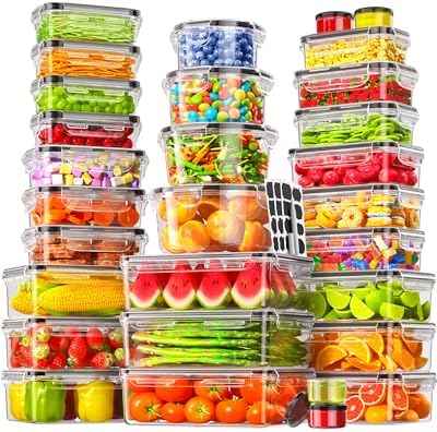 60 PCS Food Storage Containers with Lids