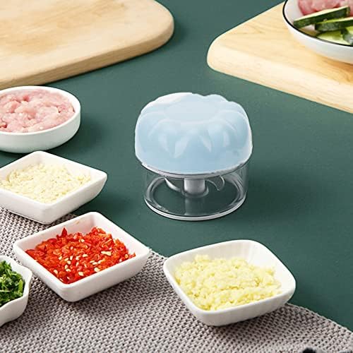 2PCS Manual Food Chopper, Garlic Chopper Hand Pull String Vegetable