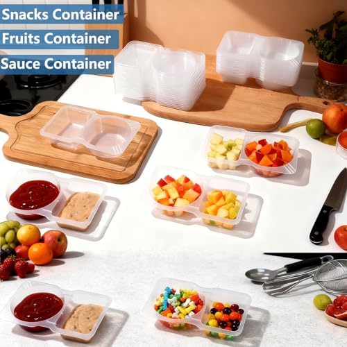 20 Pack Reusable Snack Containers with Lids, Snack Prep Containers