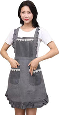 Cute Apron for Women with Pockets, Comfortable Kitchen Apron by Sefiron