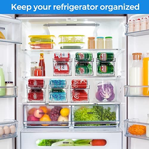 2 Packs Rolling Soda Can Organizer for Refrigerator
