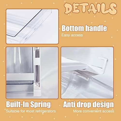 Clear Egg Holder for Refrigerator, Mini Fridge Drawer