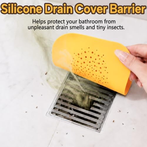 2Pack Square Shower Drain Hair Catcher for Bathtub and Shower