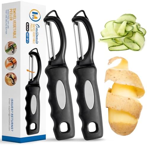Swivel Vegetable Peeler, Soft Grip Handle and Ultra Sharp Stainless